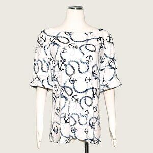 Karen Scott Boatneck Insignia Top​